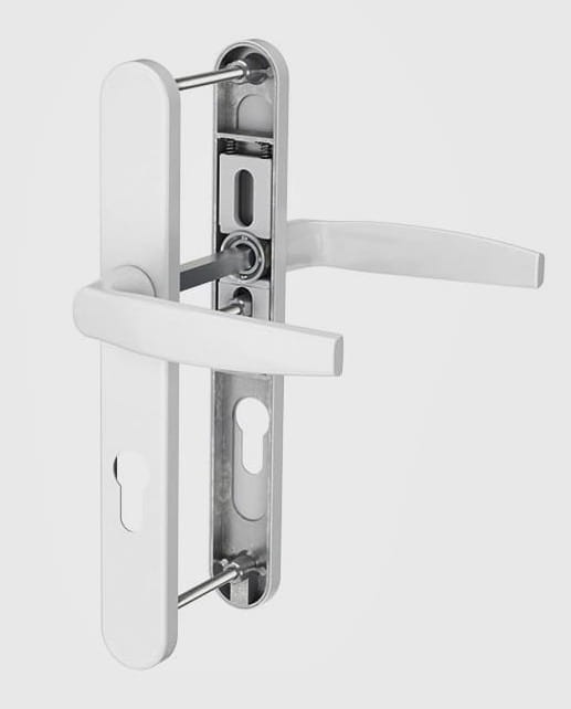 klamka Victory długi szyld biała