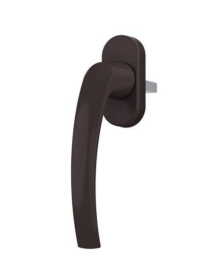 klamka okienna alum brąz